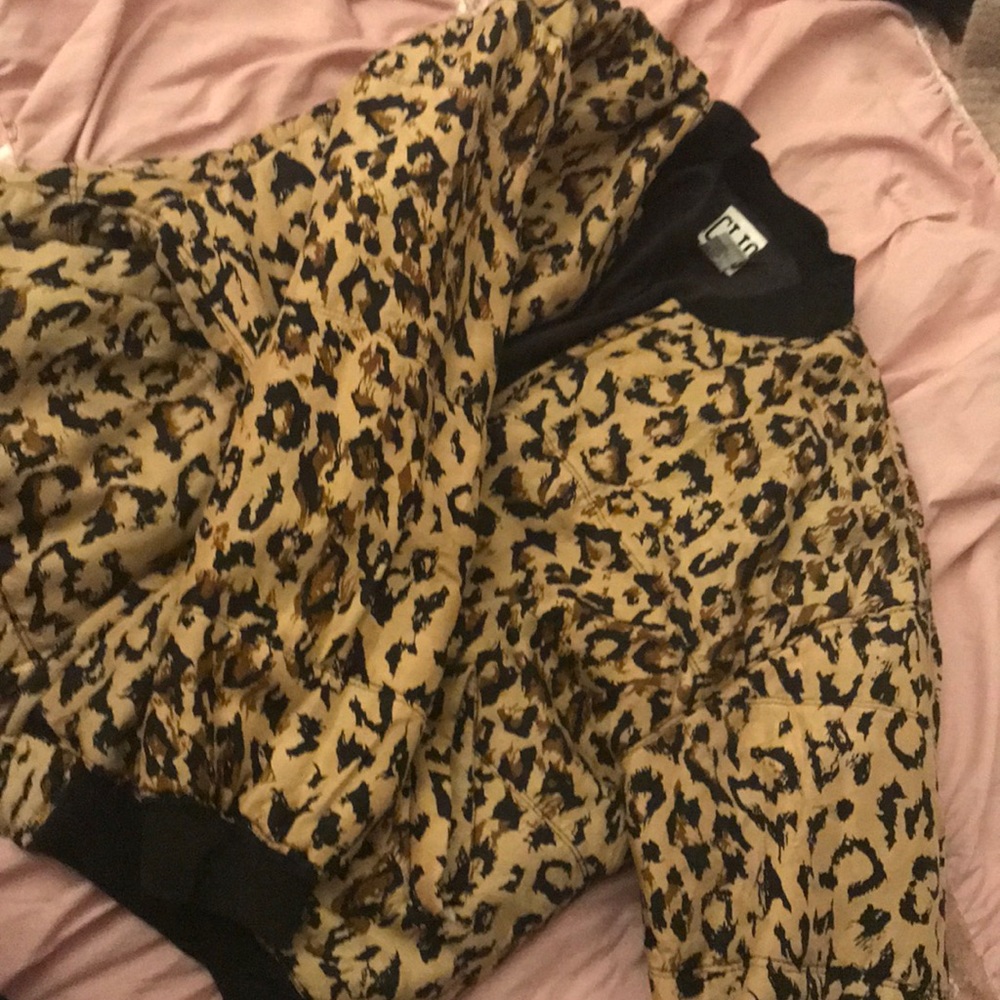 Cheetah bomber jacket